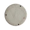 11" Antiqued Bronze & Light Gray Ceramic Round Table Vase – Hand-Painted Vintage Accent