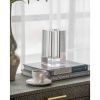 8" Clear Square Glass Table Vase – Modern Minimalist Accent
