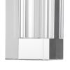 8" Clear Square Glass Table Vase – Modern Minimalist Accent