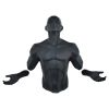 6" x 4" Black Resin Bursting Man Hanging Dimensional Sculpture