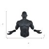 6" x 4" Black Resin Bursting Man Hanging Dimensional Sculpture