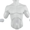 6" x 4" White Resin Bursting Man Hanging Dimensional Sculpture