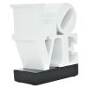 4" White and Black Resin LOVE Tabletop Sculpture – Modern Sentimental Text Art