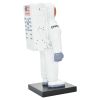 6" White Resin USA Astronaut Tabletop Sculpture – Modern Space Exploration Accent