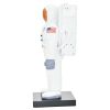 6" White Resin USA Astronaut Tabletop Sculpture – Modern Space Exploration Accent