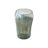 Light Green Glass Abstract Face Vases – Set of Two