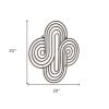 Bronze Metal Abstract Geometric Hanging Dimensional Sculpture – Modern Wall Art