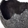 Set of Two Gray And Silver Aluminum Decorative Bowls