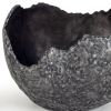 Set of Two Gray And Silver Aluminum Decorative Bowls