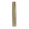 Gold Oval Aluminum Table Vase – Textured Faux Bois Decorative Accent