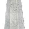 20" Antiqued Silver Glass Cylinder Table Vase – Weathered Statement Accent