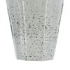 20" Antiqued Silver Glass Cylinder Table Vase – Weathered Statement Accent