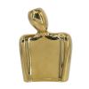 8" Gold Ceramic Modern Abstract Table Vase – Sculptural Accent