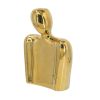 8" Gold Ceramic Modern Abstract Table Vase – Sculptural Accent
