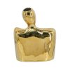 10" Gold Ceramic Table Vase – Electroplated Modern Decorative Accent