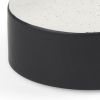 8" Black & White Ombre Ceramic Jug Vase – Modern Accent