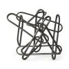 12" Black Metal Abstract Tabletop Sculpture