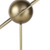 Gold Iron Solar System Tabletop Sculpture – Geometric Celestial Accent