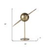 Gold Iron Solar System Tabletop Sculpture – Geometric Celestial Accent