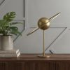 Gold Iron Solar System Tabletop Sculpture – Geometric Celestial Accent