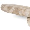 1" Beige Glass Decorative Sculpture