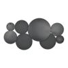 Black Metal Round Cojoined Accent Mirrors – Set of Eight