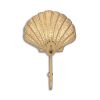Gold Cast Iron Seashell Wall Hook – Coastal Decorative Accent