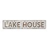 Gray Lake House Galvanized Metal Wall Decor – Rustic Text Accent