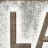 Gray Lake House Galvanized Metal Wall Decor – Rustic Text Accent