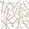 Gold Abstract Lines Metal Hanging Dimensional Sculpture – Modern Wall Art