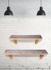 Gray Agate‑Pattern Boho Wall Accent Shelf