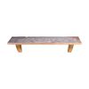 Gray Agate‑Pattern Boho Wall Accent Shelf
