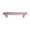 Gray Agate‑Pattern Boho Wall Accent Shelf