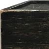 Black Distressed Wood Floating Shelf With LED