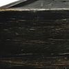Black Distressed Wood Floating Shelf With LED