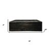 Black Distressed Wood Floating Shelf With LED