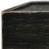Black Distressed Wood Floating Shelf With LED