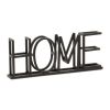Black Metal “Home” Tabletop Sign – Modern Rustic Accent