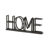 Black Metal “Home” Tabletop Sign – Modern Rustic Accent