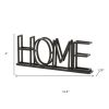 Black Metal “Home” Tabletop Sign – Modern Rustic Accent