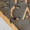 Gray & Natural Man Cave Metal & Wood Wall Decor – Rustic Text Accent