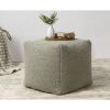 Sage Boucle Pouf Ottoman