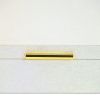 Set of Two White And Gold Faux Shagreen Nesting Storage Boxes With Lids