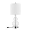 Clear & Silver Double Gourd USB Table Lamps – Set of Two