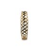 Gold Aluminum Pierced Geometric Cylinder Floor Vase – Modern Textural Accent