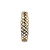 Gold Aluminum Pierced Geometric Cylinder Floor Vase – Modern Textural Accent
