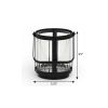 Glass and Metal Tabletop Lantern Candle Holder – Decorative Accent
