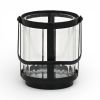 Glass and Metal Tabletop Lantern Candle Holder – Decorative Accent
