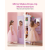 Kids Dress-Up Closet with Mirror and Jewelry Cabinet, Purple