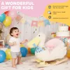 Pelican Baby Rocking Horse – Plush Ride‑On with Duck Sound & Safety Belt
